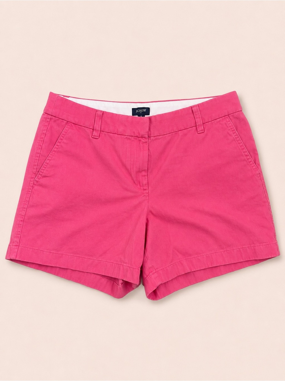 J.Crew Bright Pink Cotton Chino Shorts Women’s Size 8